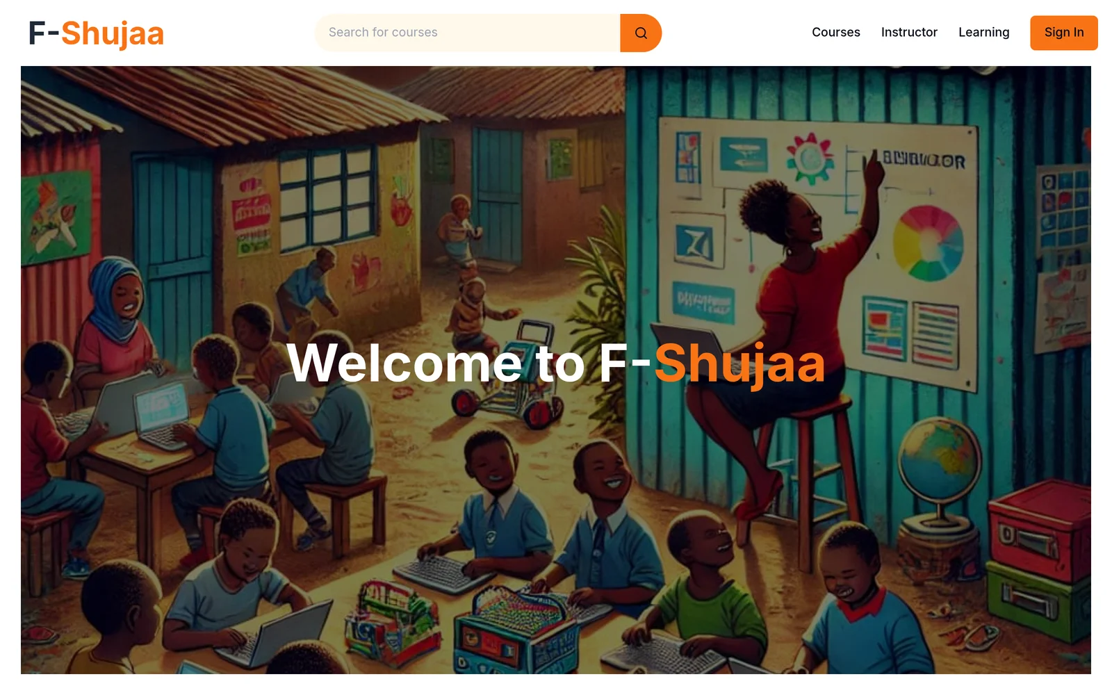 F-Shujaa - Real live application preview