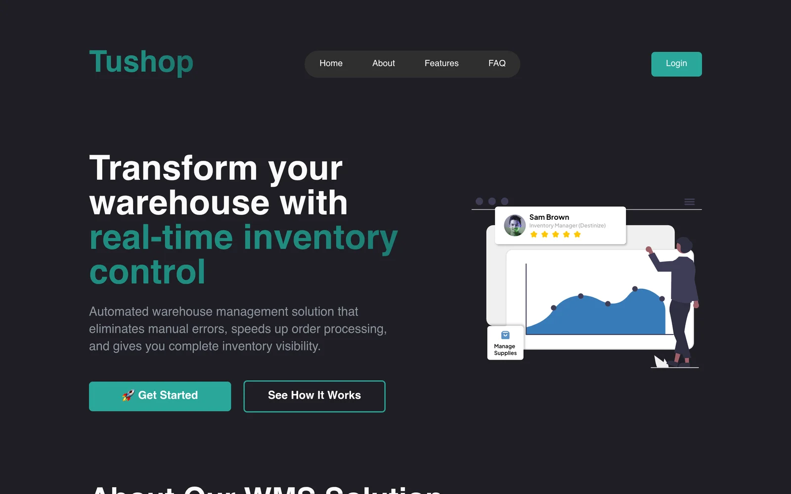 Tushop - Real live application preview